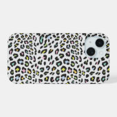 パステルヒョウ柄 iPhone 15ケース (裏面横)