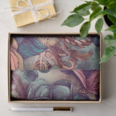 パステルビクトリアンスチームパンクパターン 薄葉紙 (ギフト)