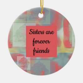 パステルビクトリアンバラフローラシスターズ・アフォーエバー セラミックオーナメント