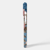パステルビクトリアンブルーとピンクの花 Case-Mate iPhoneケース (裏面 / 左)