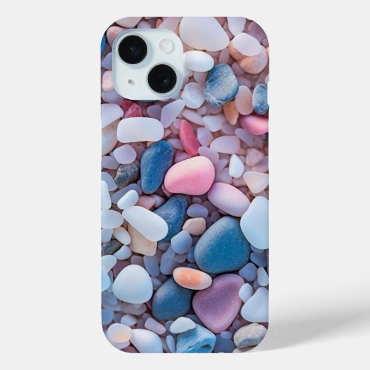 パステルビーチの小石 カラフルな美意識 Case-Mate iPhoneケース (裏面)