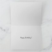 パステルビーチグラスフラワーモザイク カード (内部)