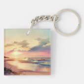 パステルビーチサンセット キーホルダー (裏面)