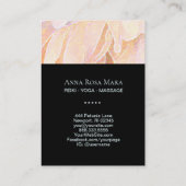 *~*パステルピオニーヒーラーマッサージ霊気ヨガロータス 名刺 (裏面)