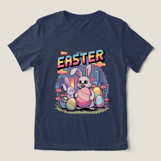 パステルピクセレーション トライブレンドＴシャツ (デザイン正面)