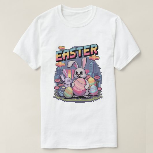 パステルピクセレーション Tシャツ (デザイン正面)