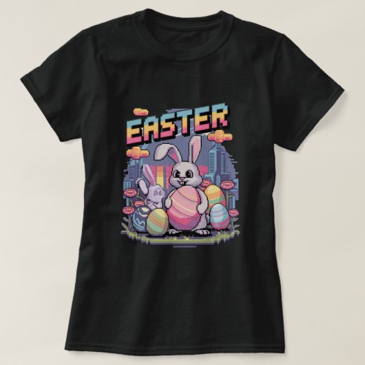 パステルピクセレーション Tシャツ (デザイン正面)