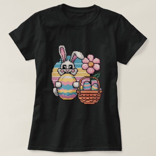 パステルピクセレーション Tシャツ (デザイン正面)
