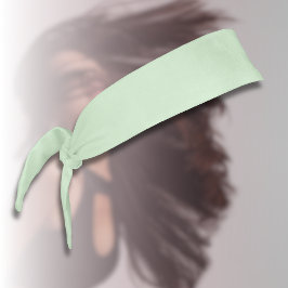 パステルピスタチオ無地のカラー |クラシック |エレガント | タイヘッドバンド
