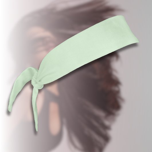 パステルピスタチオ無地のカラー |クラシック |エレガント | タイヘッドバンド