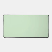 パステルピスタチオ無地のカラー |クラシック |エレガント | デスクマット (正面)