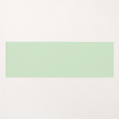 パステルピスタチオ無地のカラー |クラシック |エレガント | ヨガマット (正面(横))