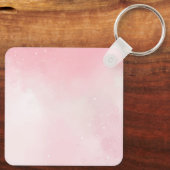 パステルピンクお洒落ユニコーン キーホルダー (裏面)