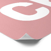 パステルピンクさくらんぼキッチンウォールぶら下がったズポスター ポスター (角)