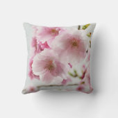 パステルピンクさくらんぼ花咲き乱れ枕 クッション (裏面)