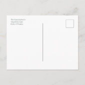 パステルピンクとグリーンホリークリスマス シーズンポストカード (裏面)