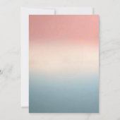 パステルピンクとブルーのスニーカー性別リビール 招待状 (裏面)