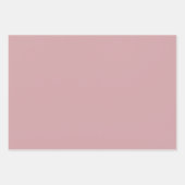 パステルピンクとブルークリスマスハウスアンドトナカイ ラッピングペーパーシート (正面3)