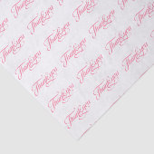 パステルピンクとホワイトありがとうパターン 薄葉紙 (詳細)