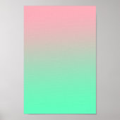 パステルピンクと淡い色のグリーンは常に見られるべきである ポスター (正面)