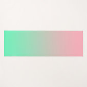 パステルピンクと淡い色のグリーンは常に見られるべきである ヨガマット (正面(横))