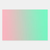 パステルピンクと淡い色のグリーンは常に見られるべきである ラッピングペーパーシート (正面3)