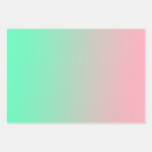 パステルピンクと淡い色のグリーンは常に見られるべきである ラッピングペーパーシート (正面2)