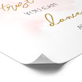 パステルピンクと金ゴールドあなたが踊ることができる私を信頼 ポスター (角)