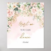 パステルピンクと金ゴールドあなたが踊ることができる私を信頼 ポスター (正面)