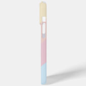 パステルピンクと青の対角線のストライプ Case-Mate iPhoneケース (裏面 / 左)
