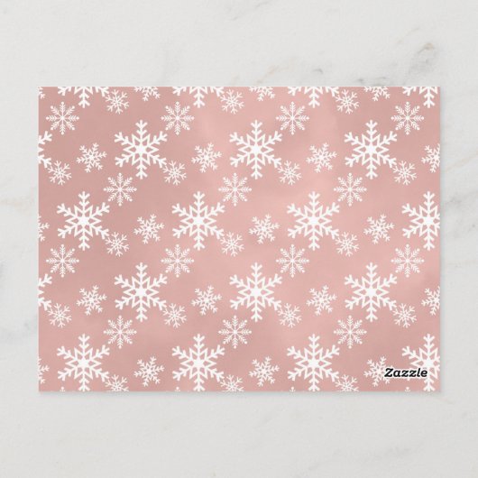 パステルピンクのくるみ割り人形の1歳の誕生日パーティー招待状 ポストカード (裏面)