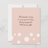 パステルピンクのキュートなツインバニー感謝カード サンキューカード (裏面)