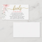 パステルピンクのフローラがブックエンクロージャカードを持ってくる エンクロージャーカード (正面/裏面)