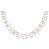 パステルピンクのユニオンフラッグ ラブバンテージング バンティングフラッグ (全)