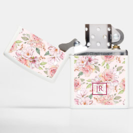 パステルピンクのヴィンテージバラパターン