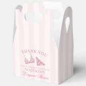 パステルピンクの下着シャワー独身最後の夜の装飾 フェイバーボックス (見開き)