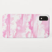 パステルピンクの女の子らしい雲のデザイン Case-Mate iPhoneケース (裏面(横))