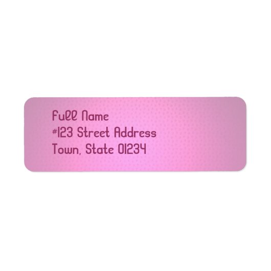 パステルピンクの宛名ラベル ラベル (正面)