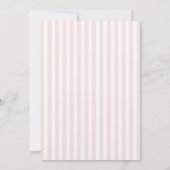 パステルピンクの小さな鴨が途中ベビーシャワー 招待状 (裏面)