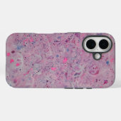 パステルピンクの抽象的水彩画  Case-Mate iPhoneケース (裏面 (横))