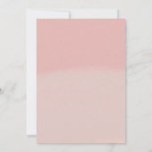 パステルピンクの日本の花誕生日 招待状 (裏面)