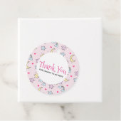 パステルピンクの月、星、雲のパターン フェイバータグ (インサイチュ)