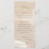 パステルピンクの結婚式メニュー メニュー (正面)