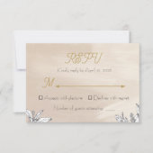 パステルピンクの結婚式RSVPカード 出欠カード (正面)