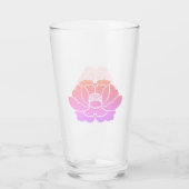 パステルピンクの芍薬の花 タンブラーグラス (裏面)