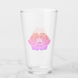 パステルピンクの芍薬の花 タンブラーグラス