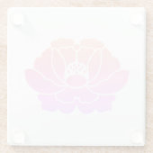 パステルピンクの芍薬 ガラスコースター (裏面)