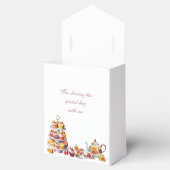 パステルピンクの花柄 ライラック おとぎ話のような ティー ブライダル シャワー フェイバーボックス (オープン)