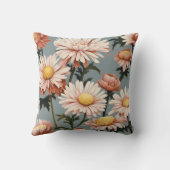 パステルピンクの花 クッション (裏面)