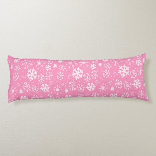 パステルピンクの雪片吹雪 ボディピロー (裏面)
